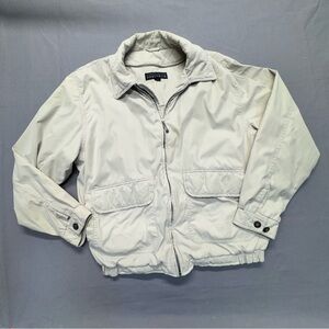 Perry Ellis Off-White Zip-Up Jacket off white